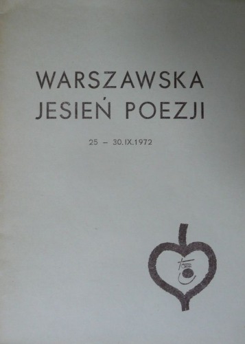 Warszawska Jesień Poezji 1972 /program/